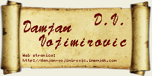 Damjan Vojimirović vizit kartica